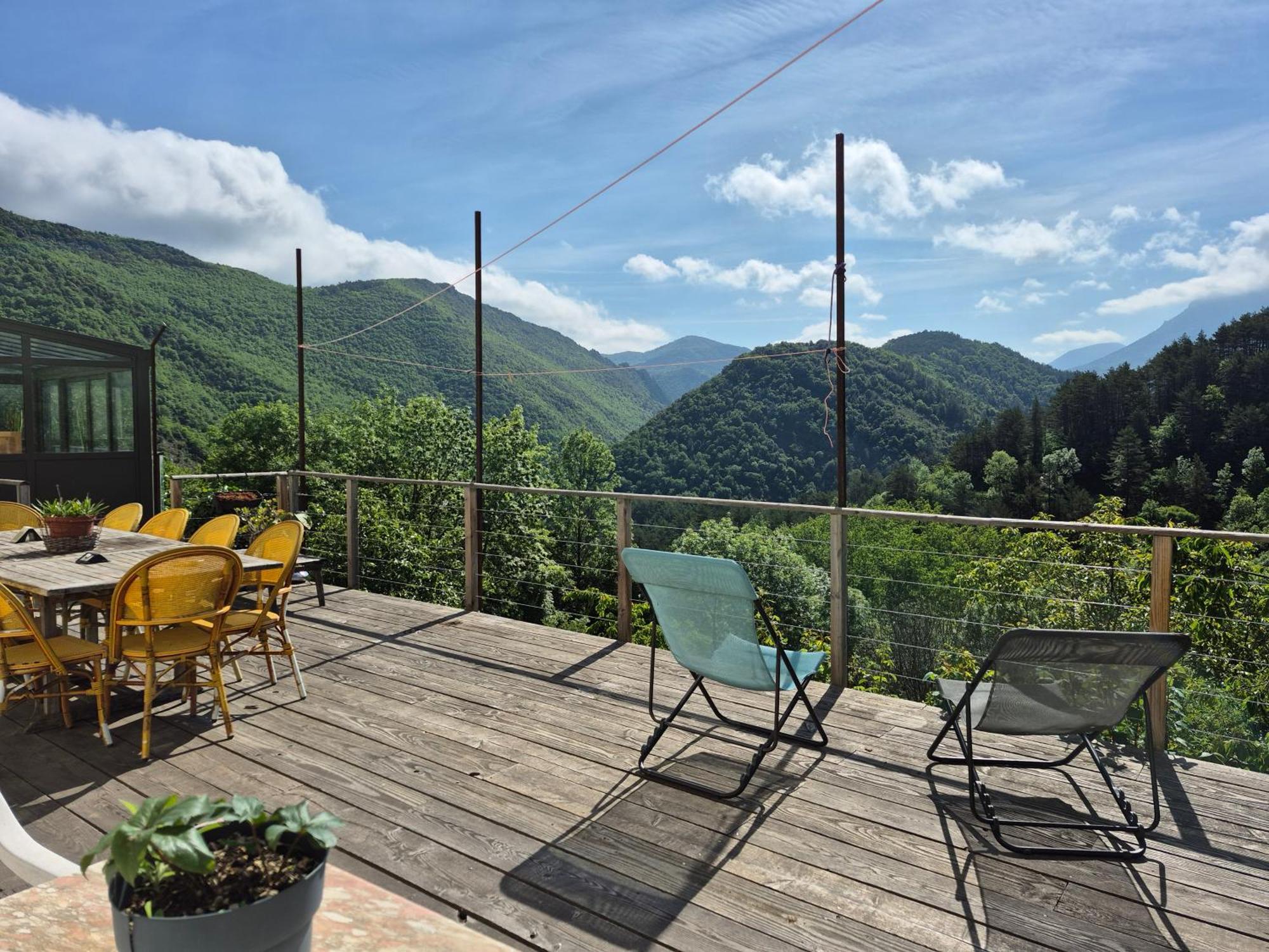 Grande Terrasse Avec Vue Entre Mediterranee Et Pays Cathare Cailla Екстериор снимка